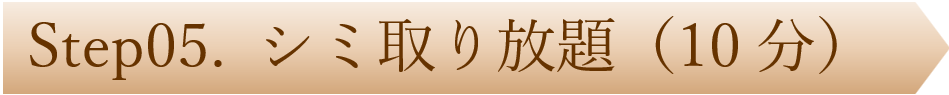 シミ取り放題10分